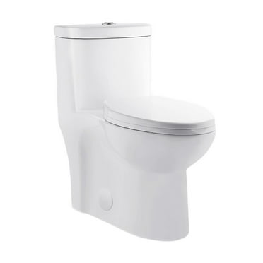 Sublime One Piece Elongated Toilet with Touchless Retrofit Dual Flush 1.1/1.6 gpf