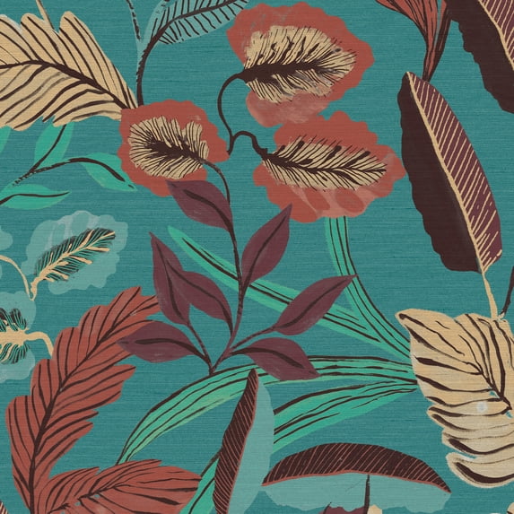 Sublime Paradise Arts Blue Wallpaper