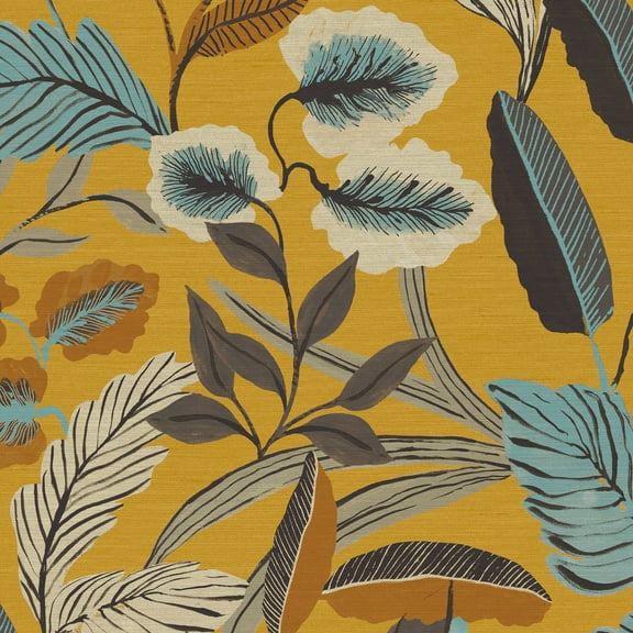 Sublime Paradise Arts Ochre Wallpaper