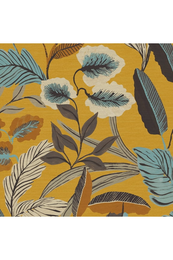 Paradise Arts Ochre Wallpaper