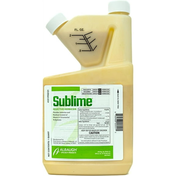 Sublime Selective Post-Emergent Herbicide - Controls Over 200 Broadleaf Weeds - 32 fl oz by Prime Source