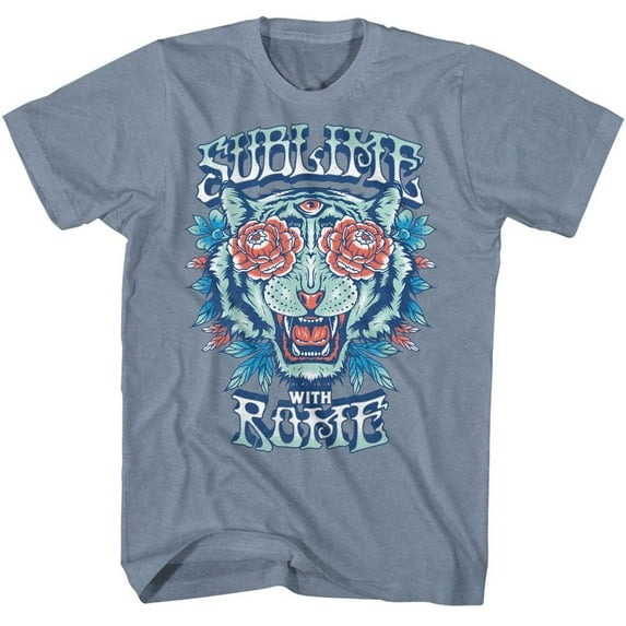 Sublime With Rome Floral Tiger Indigo Heather T-Shirt