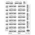 thumbnail image 1 of Sublime Work Teacher Student School Sticker Set - White - Gloss Finish - 2.00" Large, 1 of 7