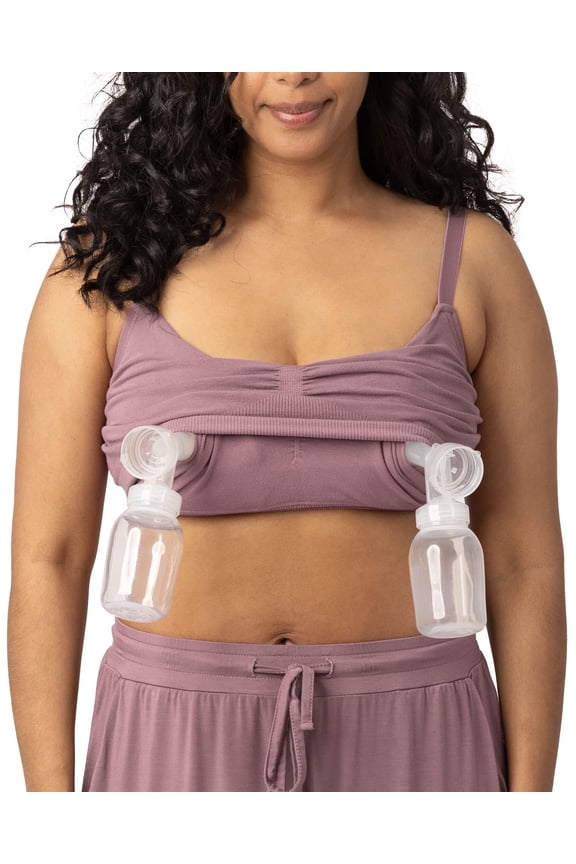 Sublime Wireless Comfort Sleep Pumping Bra | Seamless Hands-Free Pumping & Nursing Bra (Twilight, 2X)