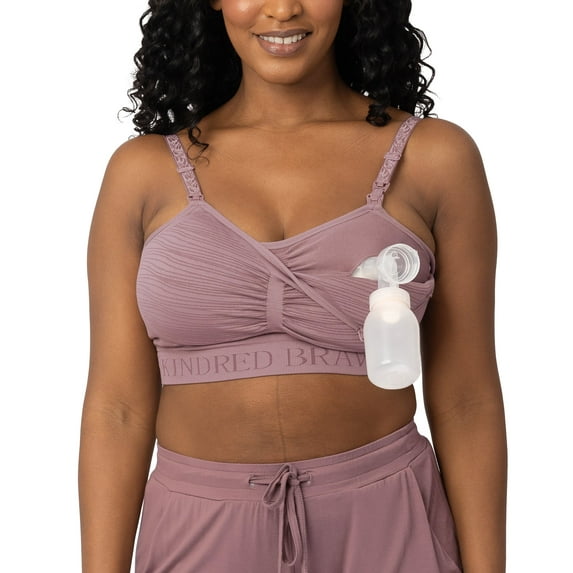 Kindred Bravely Sublime Pumping Bra Hands Free, Adjustable Pumping & Nursing Bra with EasyClip for all Breast Pumps (Twilight, Medium-Busty)
