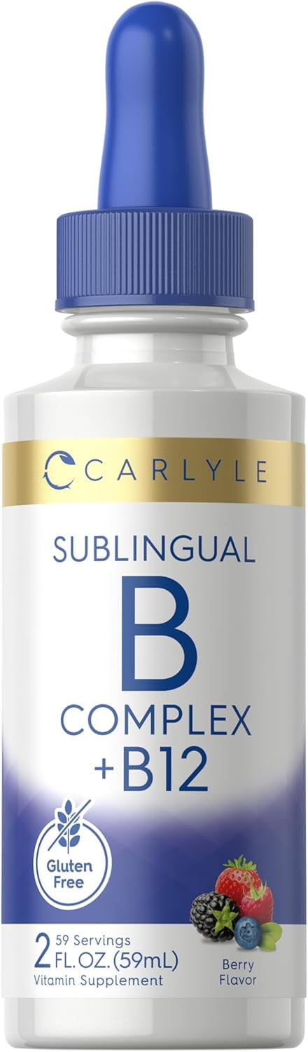 Sublingual Vitamin B Complex | 2oz | Berry Flavor | by Carlyle