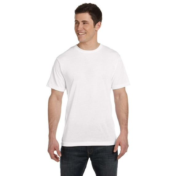 SubliVie - Polyester Sublimation Tee - 1910, White, XL, Pack Of 5, Mens T-Shirts