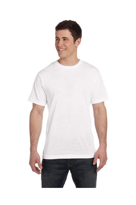 - Polyester Sublimation Tee - 1910, White, L, Pack Of 6, Mens T-Shirts