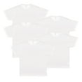thumbnail image 1 of Sublivie Men's 100% Polyester Crew Neck Short Sleeve Sublimation Tee , Pack of 5- White, 2X, 1 of 4
