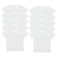 thumbnail image 1 of Sublivie Youth 100% Polyester Crew Neck Short Sleeve Sublimation Tee , Pack of 10- White, L, 1 of 4