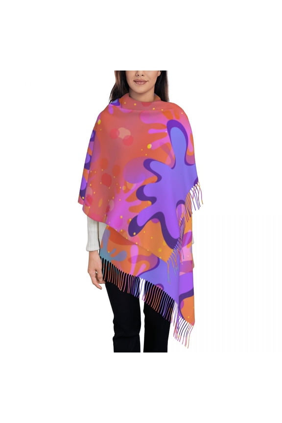 Submarine Bacteria Women's Pashmina Shawl Wraps Fringe Scarf Long Large Scarf