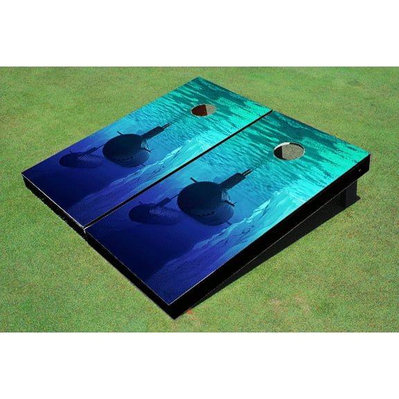 Submarine Iceburg Themed Cornhole Boards