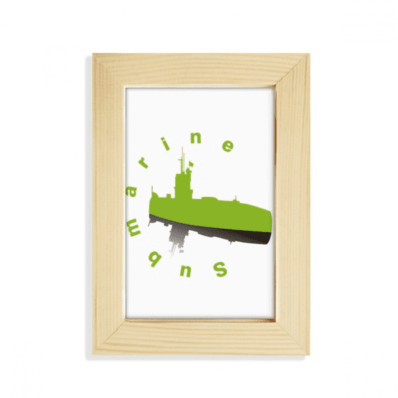 Submarine Sank Underwater Ocean Desktop Display Photo Frame Picture Art Painting 5x7 inch