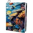 thumbnail image 1 of Submarine World Stretchable Book Cover Fish Washable Reusable Large Nylon Book Protector Elastic Notebook Wraps Suitable for Hardcover Books Classroom Students, 1 of 8