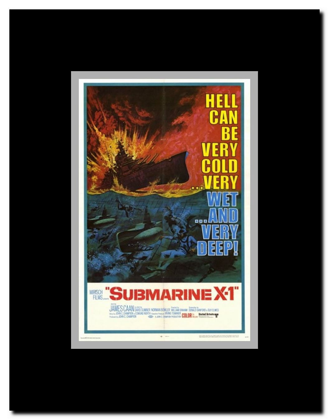 Submarine X-1 Framed Movie Poster