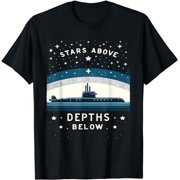 Submariner Quote Stars Above Depths Below U-Boat Submarine T-Shirt