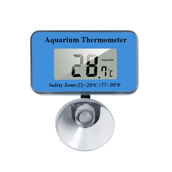 Submersed Aquariums Thermometers with Suction Cup Digital Display Fishtanks Water Temperature Monitoring Device