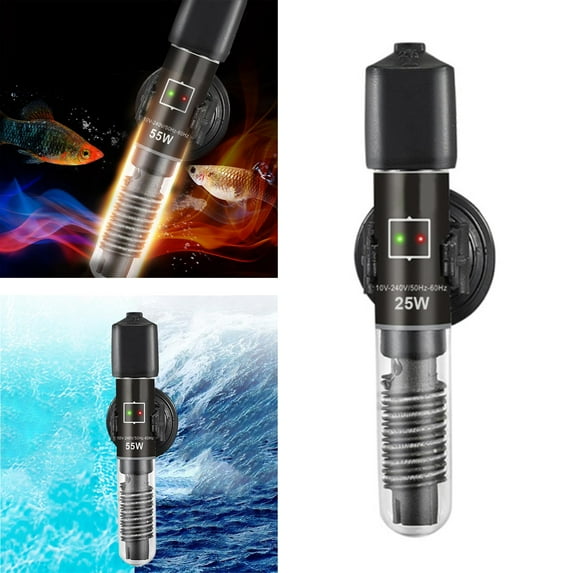 Submersible Aquarium Heater Thermostat, Fish Tank Heater Aquarium, for Salt Water Aquarium Accessories 25W