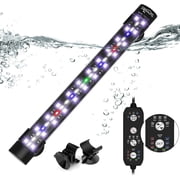 Submersible Aquarium Light for 12 to 23 Inch Fish Tank, 24/7 Cycle Fish Tank Light with Timer, Aquarium Plant Light with Full Spectrum+7 Single Colors, Auto On/Off, Adjustable Brightness