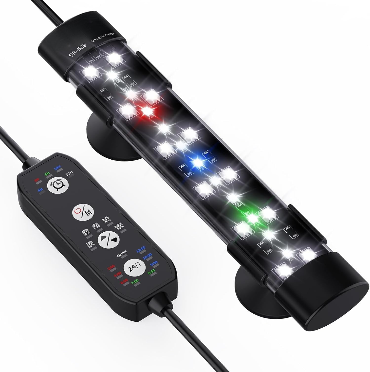 Submersible Aquarium Light for 8 to 17 Inch Fish Tank, 24/7 Cycle Fish ...