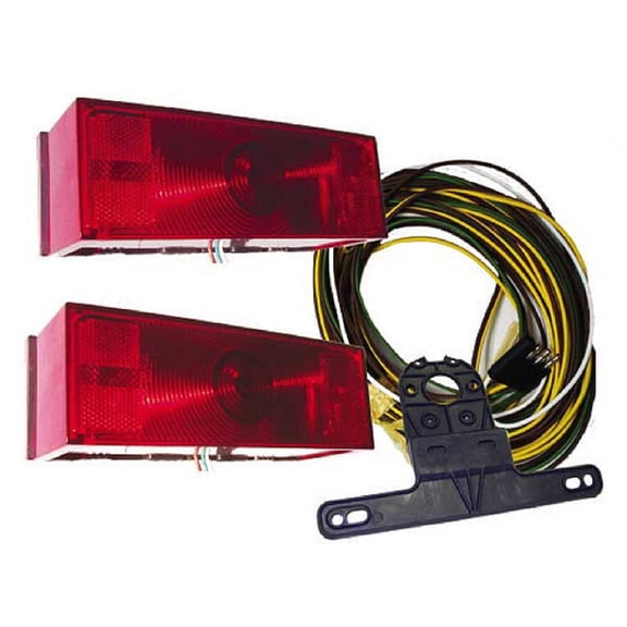 Submersible Incandescent Over 80" Trailer Marker Stop Brake Turn Tail Light Kit