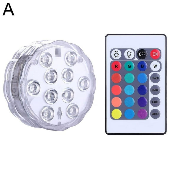 Submersible LED Lights RGB Multicolor Changing Waterproof Lamp & Remote Control