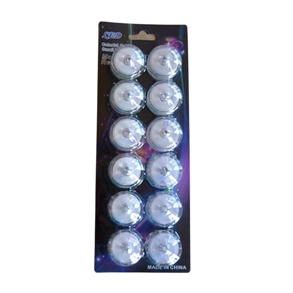 Submersible LED Tea Lights for Centerpieces, Wedding & Party Decor, Long-Lasting Battery Operated Underwater Lights for Ponds, Pools & Floral Arrangements