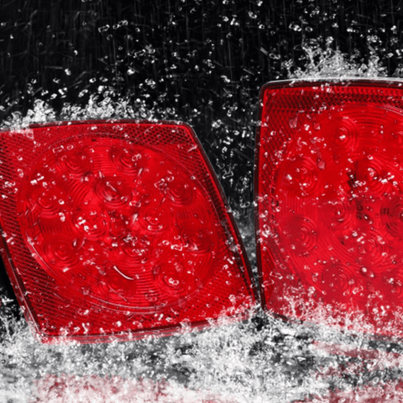 Submersible LED Trailer Tail Light Kit, Super Bright Brake Stop Turn Reverse Tail License Lights for Under 80 Inch Trailer Boat Utility Trailer Marine Camper RV