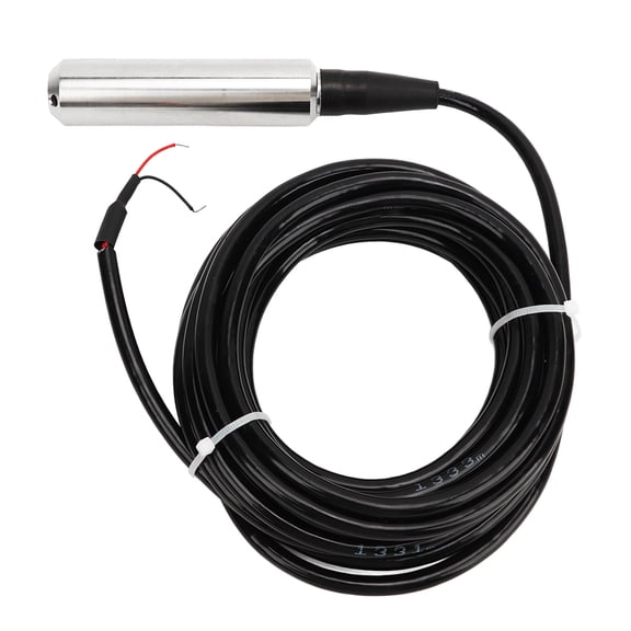 Submersible Liquid Level Transmitter with 19.7ft Cable Stainless Steel Water Oil Level Probe Sensor, 24VDC 4-20mA Signal Output (0-3.3ft / 0-1m Range)