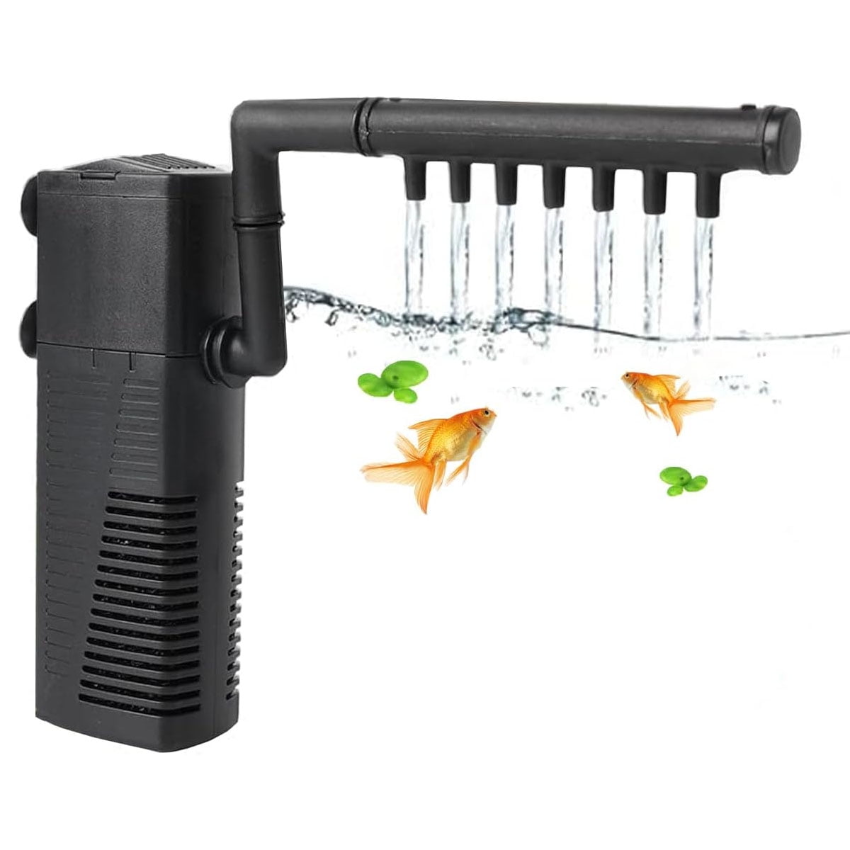 Submersible Power Filter, Activated Carbon And Sponge Provide Superior Filtration, Quiet Filtration Ensures Undisturbed Aquatic Life, Fully Submersible For Both Fresh And