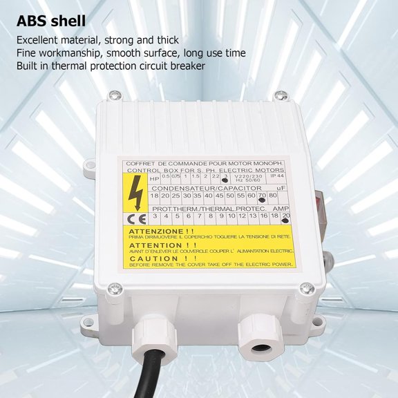Submersible Pump Control, 220 Volt Control Box For Well Pump, Submersible Switch Controller Used in Water Supply and Drainage (US Plug 110V)