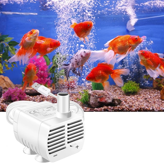 Submersible Pump, Mini Water Pump, 5V USB Powered, Adjustable Flow up to 50 GPH, 2ft Lift, for Aquariums, Fish Tanks, Fountains, Hydroponics