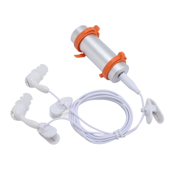 Submersible Swimming MP3 Player Bundle with IPX8 Ear buds 8GB Rigid Aluminum Casing Wearable Marine Music Device 8.27x3.54x1.97 Inches / 21x9x5 cm Silver