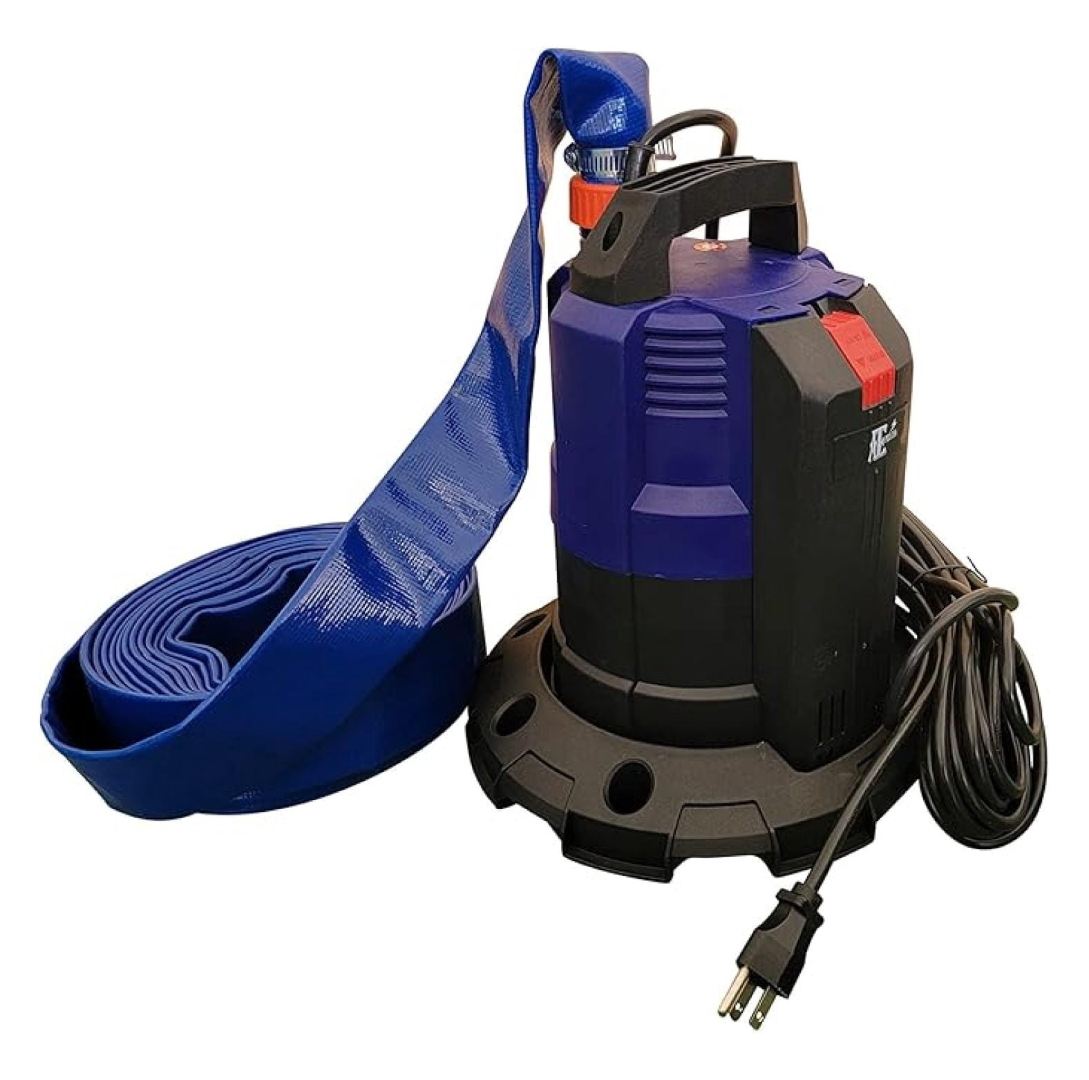 Submersible Water Pump with 25-Foot Hose and Optional Base, Pool Cover ...