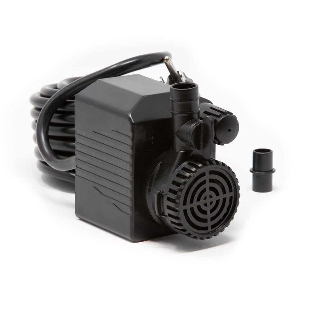 Submersible Water Pump 200GPH With Auto-Shut-Off – 5.2ft High Lift, Quiet Operation, Adjustable Flow For Fountains, Hydroponics, Ponds & Aquariums