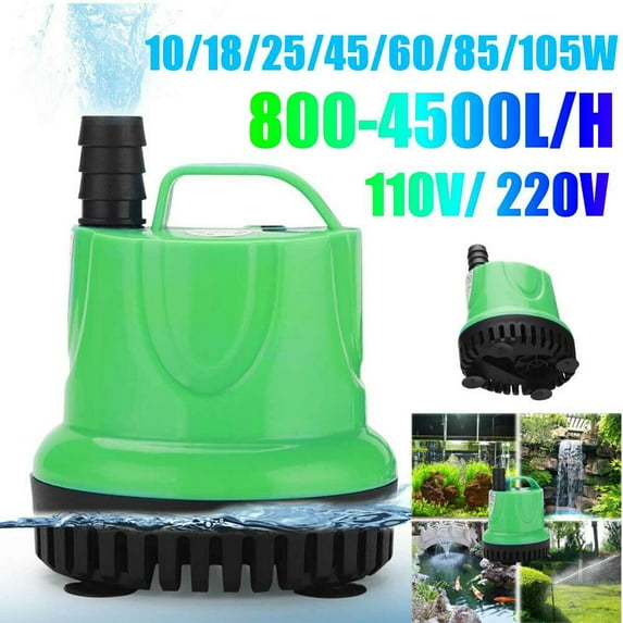 Submersible Water Pump Quiet Aquarium Fountain Fish Tank Pond Clean Dirty Filter