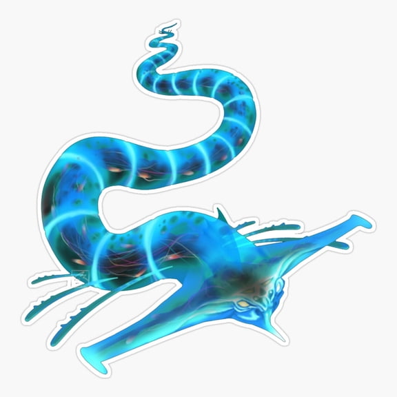 Subnautica Ghost Leviathan Mythical Ocean Creature Sticker
