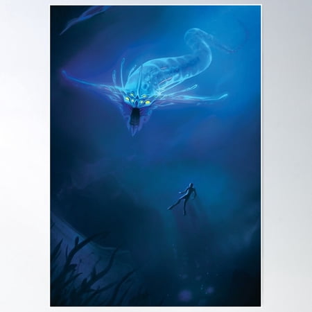 Subnautica Ghost Leviathan Poster Wall Art Modern Wall Decor For Living Room Bedroom