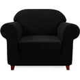 thumbnail image 1 of Subrtex 1-Piece Stretch Sofa Slipcover Non Slip Couch Cover (Armchair, Black), 1 of 7