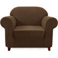 thumbnail image 1 of Subrtex 1-Piece Stretch Sofa Slipcover Non Slip Couch Cover (Armchair, Coffee), 1 of 7