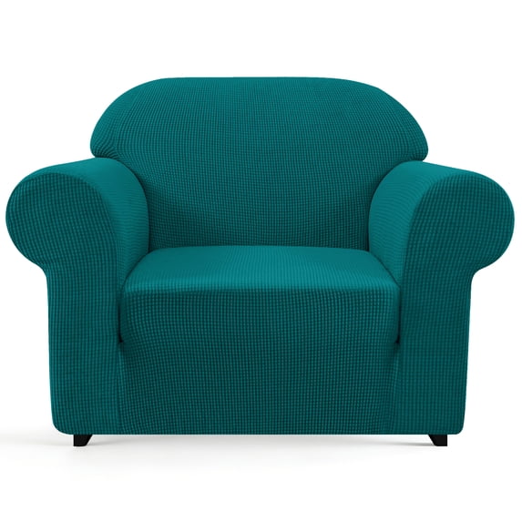 Subrtex 1-Piece Stretch Sofa Slipcover Non Slip Couch Cover (Armchair, Turquoise)