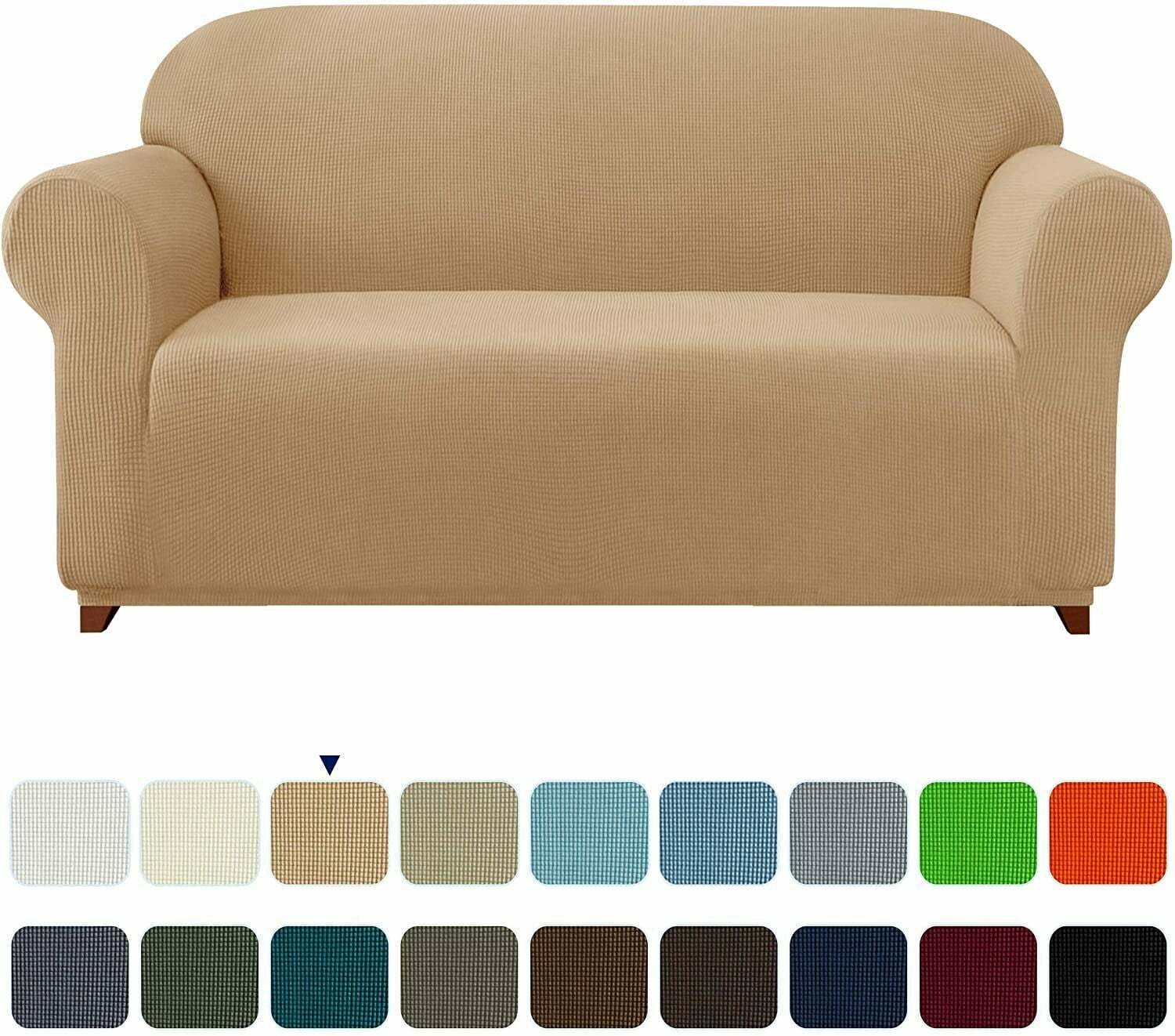 Subrtex 1Piece Stretch Sofa Slipcover Non Slip Couch Cover (Sofa