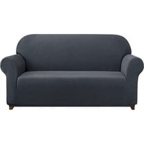 Subrtex 1-Piece Stretch Sofa Slipcover Non Slip Couch Cover (Sofa, Gray) Large/3-Seater: 72-92 inches wide