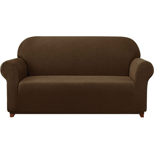 Subrtex 1-Piece Stretch Sofa Slipcover Non Slip Couch Cover (XL-Sofa, Coffee)