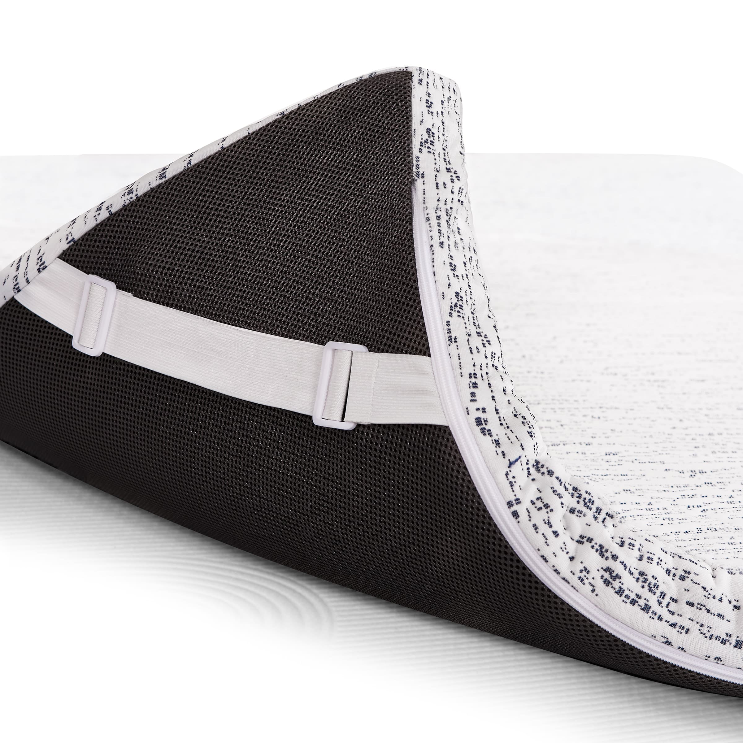 Subrtex 3" Gel Infused Memory Foam Mattress Topper, Topper with