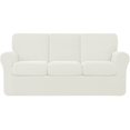 thumbnail image 1 of Subrtex 7-Piece Stretch Sofa Slipcover Sets with 3 Backrest Cushion Covers and 3 Seat Cushion Covers (Sofa, White), 1 of 8