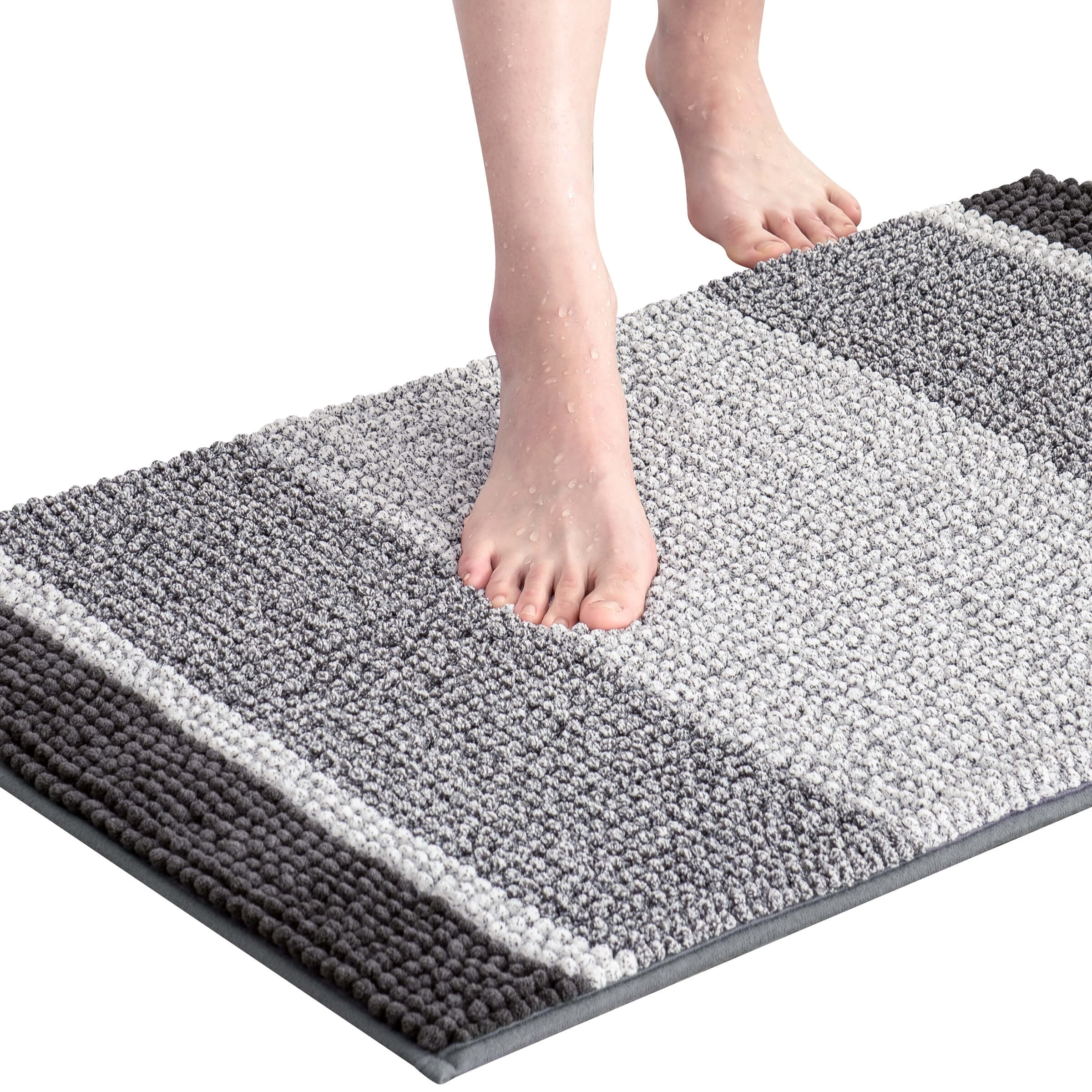  HOTBALZER Non-Slip Bathroom Rugs, Checkered Extra Soft Cute Bath  Mats, Water Absorbent, Machine Washable Small Bath Carpet for Tub, Shower  Sink(16x24, Grey) : Home & Kitchen