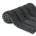 thumbnail image 1 of Subrtex Bathroom Rugs Non-Slip Chenille Soft Striped Plush Bath Mat (Gray, 24"x60"), 1 of 8