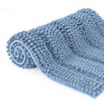 Subrtex Bathroom Rugs Non-Slip Chenille Soft Striped Plush Bath Mat ...