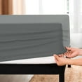 thumbnail image 1 of Subrtex Bedding Fitted Sheet Stain Resistant Soft Brushed Microfiber Single 1 Fitted Sheet for Mattress (Full, Light Gray), 1 of 6